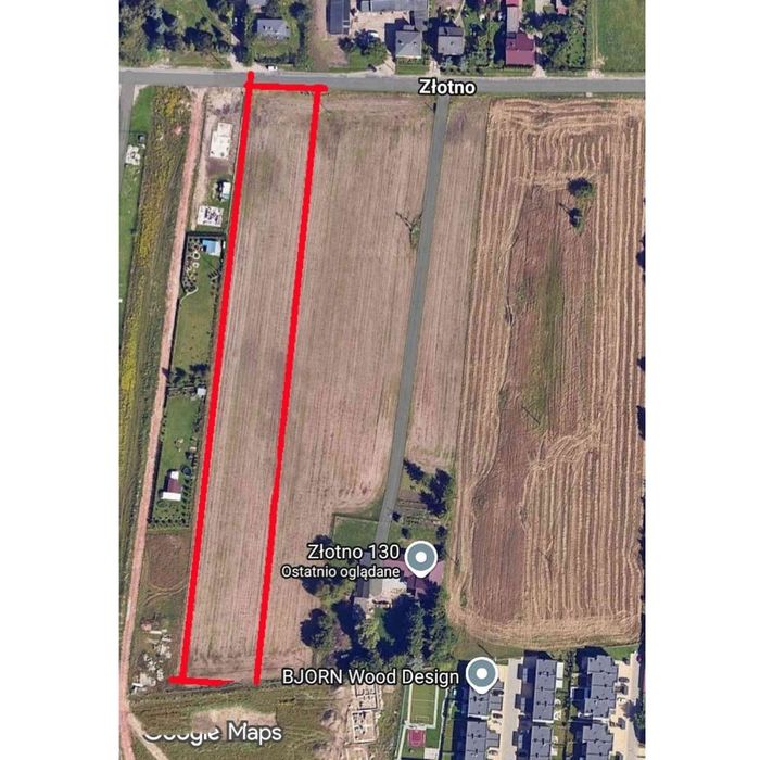 Złotno -Atrakcyjna duża działka 10.000 m² bezpośrednio przy ul. Złotno! - Widok 3