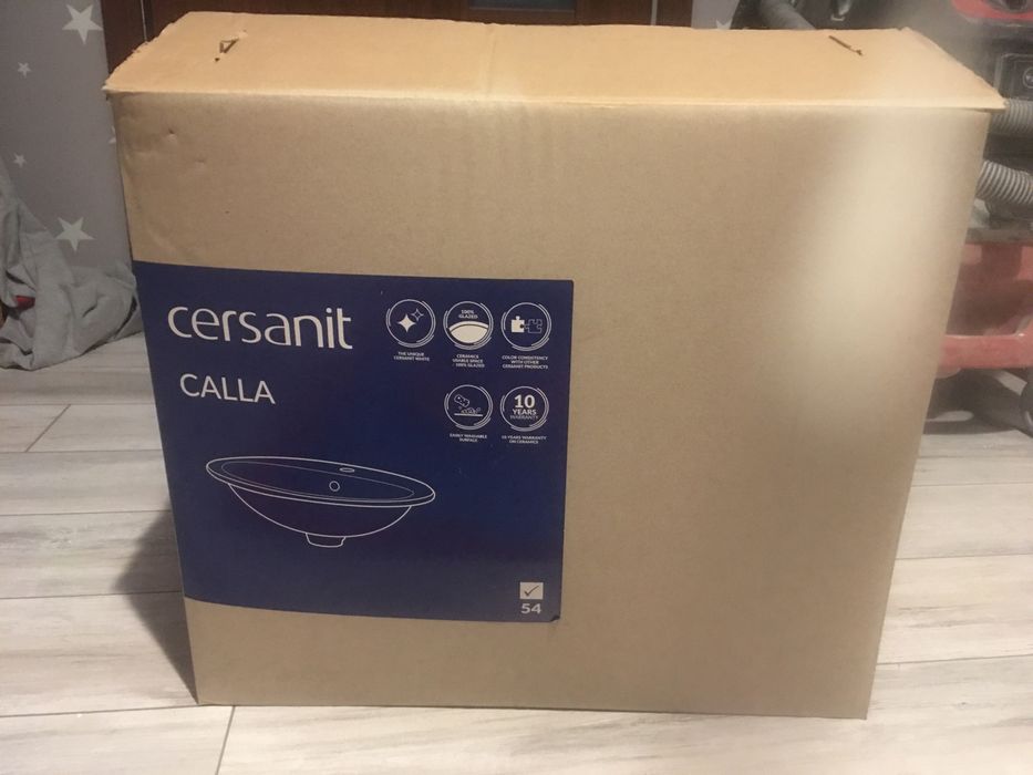 Nowa Umywalka cersanit Calla wpuszczana w blat