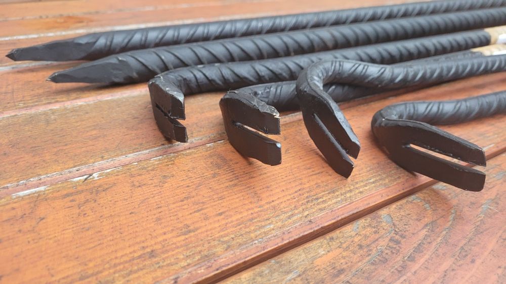 Mocny łom budowlany 1500 mm Brecha Żebrowany Prosty dwustronny Breszka