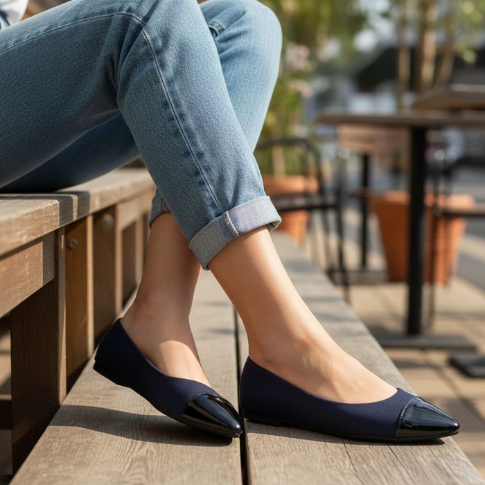 Baleriny damskie lakierowany nosek mokasyny 6400 rozm. 36