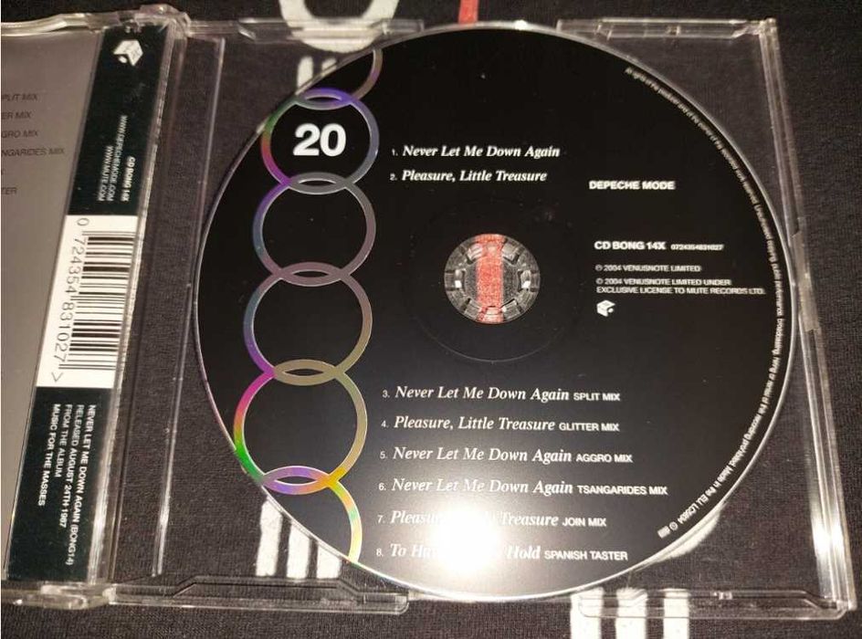 Depeche Mode Never Let Me Down Again CD BONG 14X ( DM Singles - 20 ) 2005 Europe