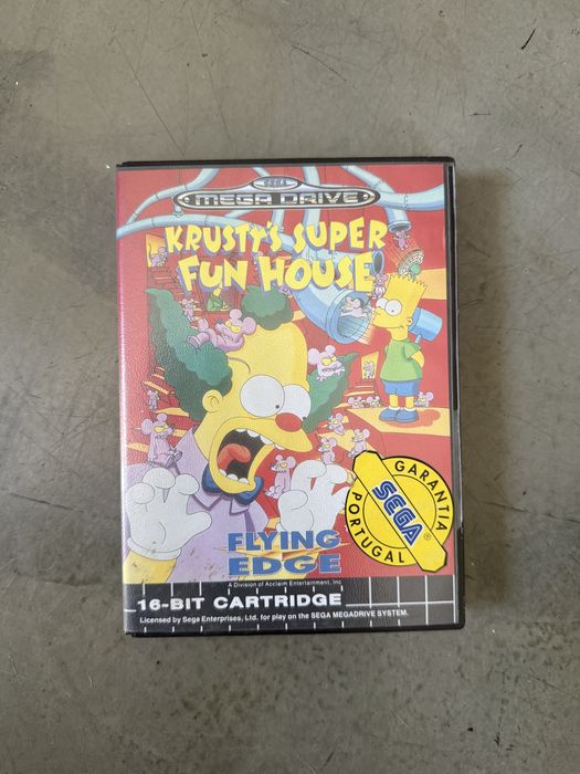 Krusty’s Super Fun House Sega Mega Drive PAL Completo