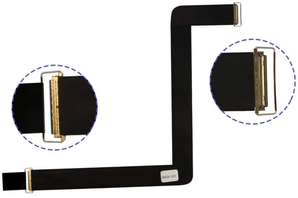 Шлейф дисплея (матрицы) LVDS iMac 27 A1419 (2K) (2012-2013) 923-0308