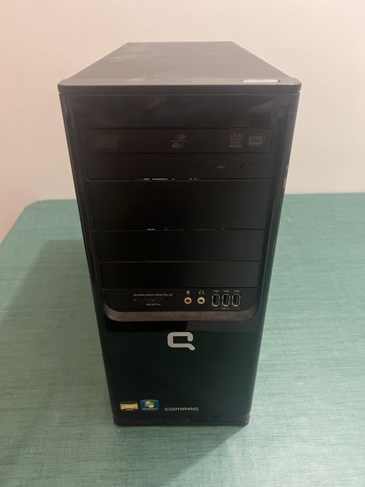 Caixa pc de escritório + fonte + leitor de discos