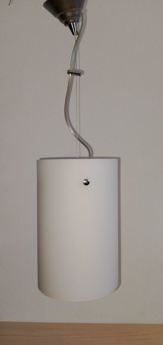 Lampa sufitowa biała, mleczna/ Kaja.