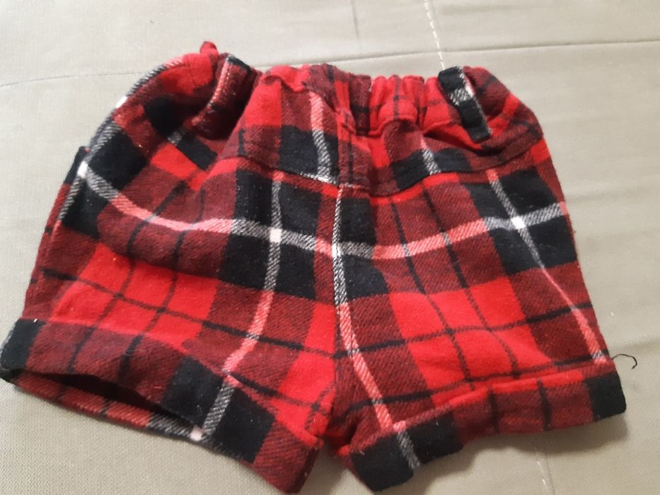 Spodenki szorty swieta krata 98