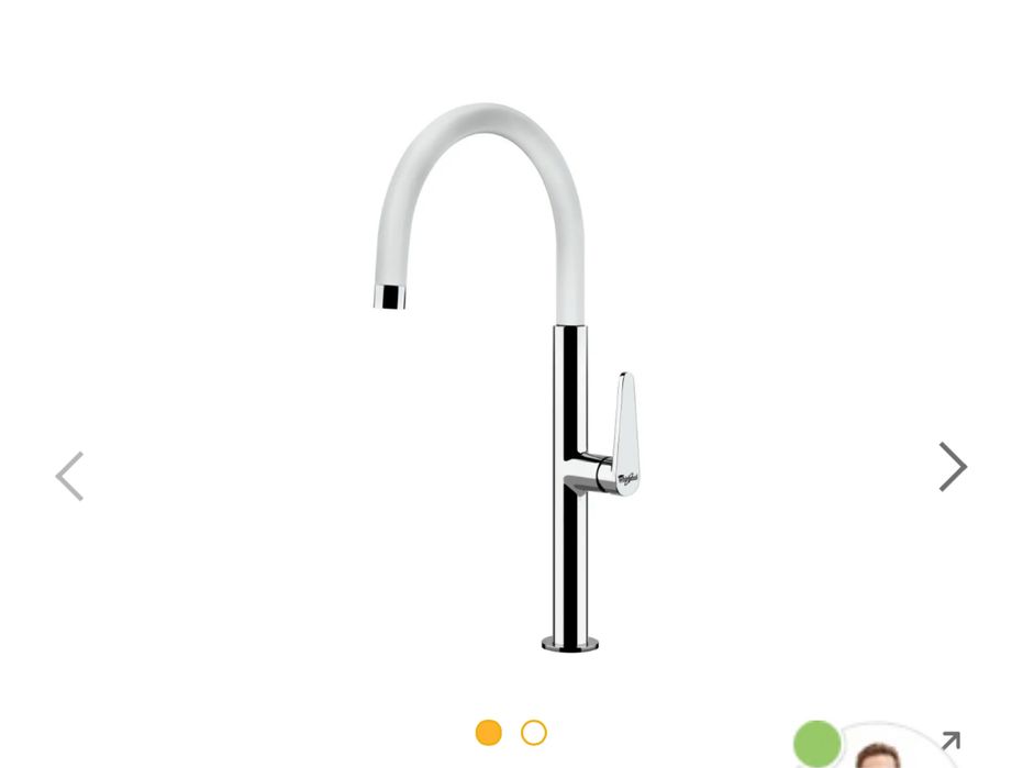 Whirlpool FAA 008 WH — це кухонний змішувач