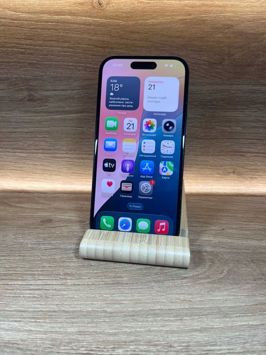 iPhone 15 128 Black !! АКБ: 100%!! №: 0166 !! СТАН ГАРНИЙ !!! З США !! Айфон купити оригінал !!