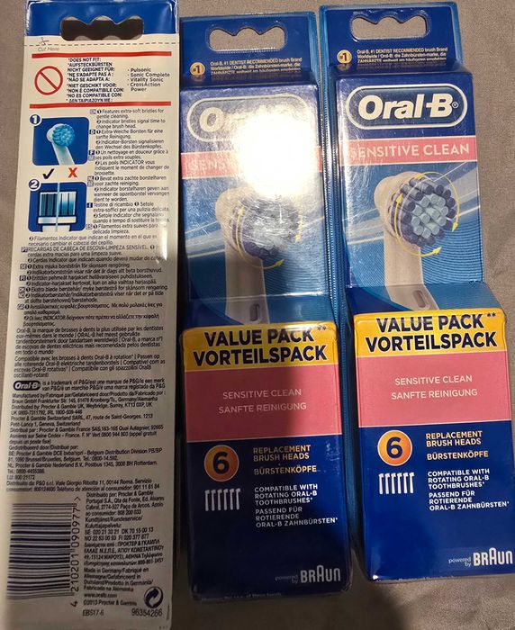 Końcówki do szczoteczki Oral B Sensitive Clean