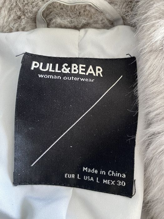 Futro damskie szare długie XL