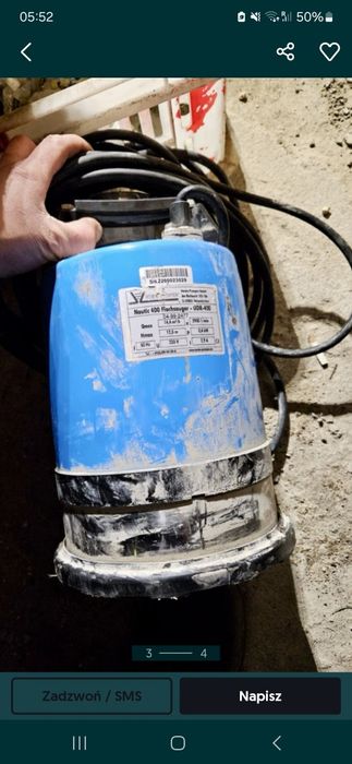 Pompa zanurzeniowa do wody i lekkich ścieków