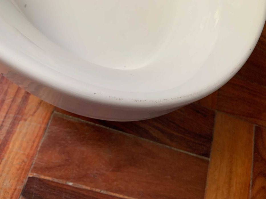 Lavatório Sanitana de Encastre por Cima modelo Ovalo Branco