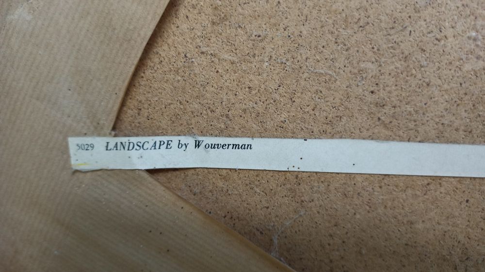 Quadro antigo "Landscape" de Wouverman