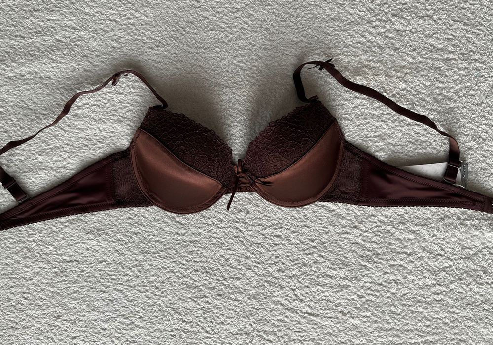 biustonosz damski brązowy B/C