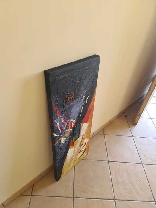 Moldura Tela Quadro Pintura Parede Decorativa - 100x40cm Paint Frame