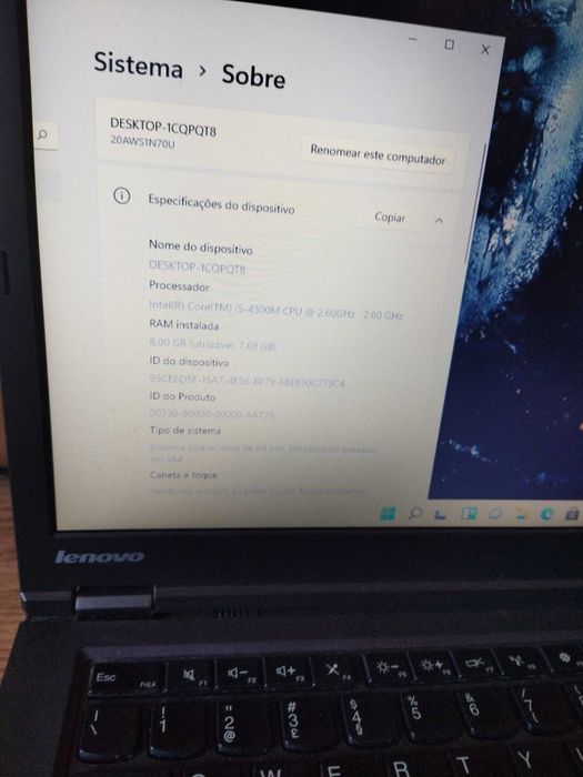 Portatil Lenovo i5 ThinkPad T440P