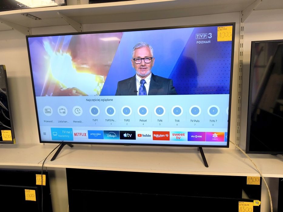 Samsung 55 cali 4k UHD hdr Smart WiFi DVB-T2 55RU7102 gwarancja 3m telewizor
