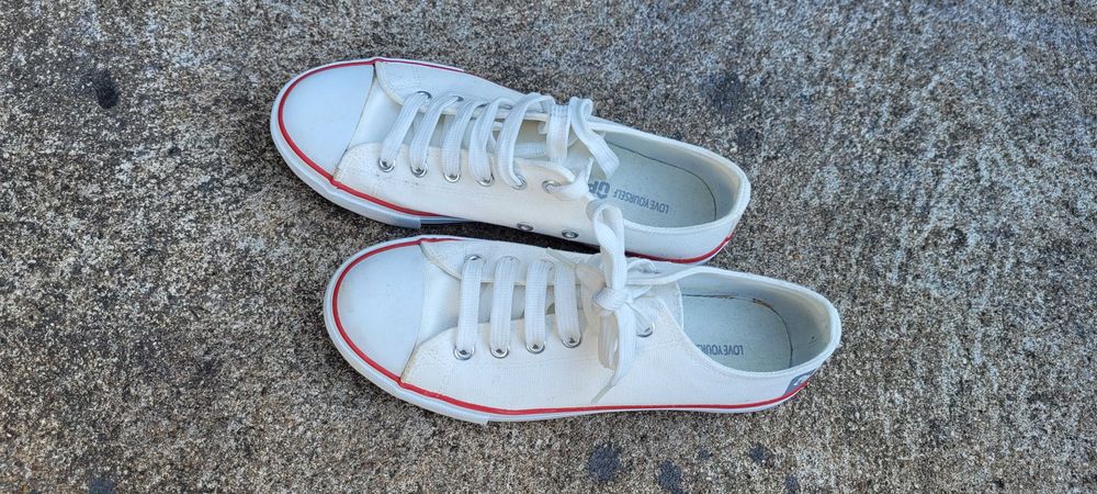 Sapatilhas brancas senhora