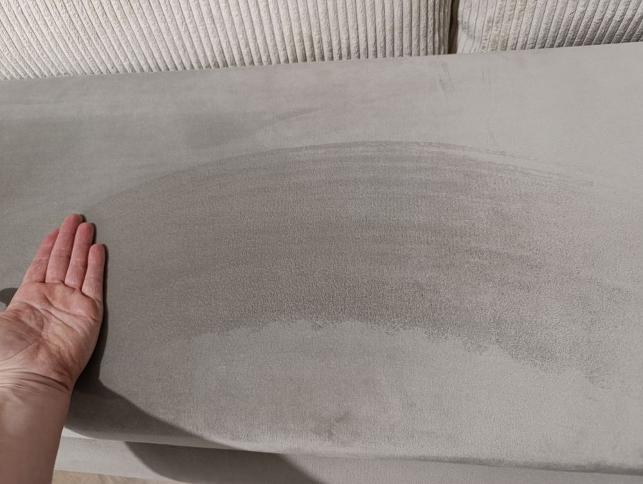 Siedzisko tapicerowane kawowe taupe welur  154x43 cm