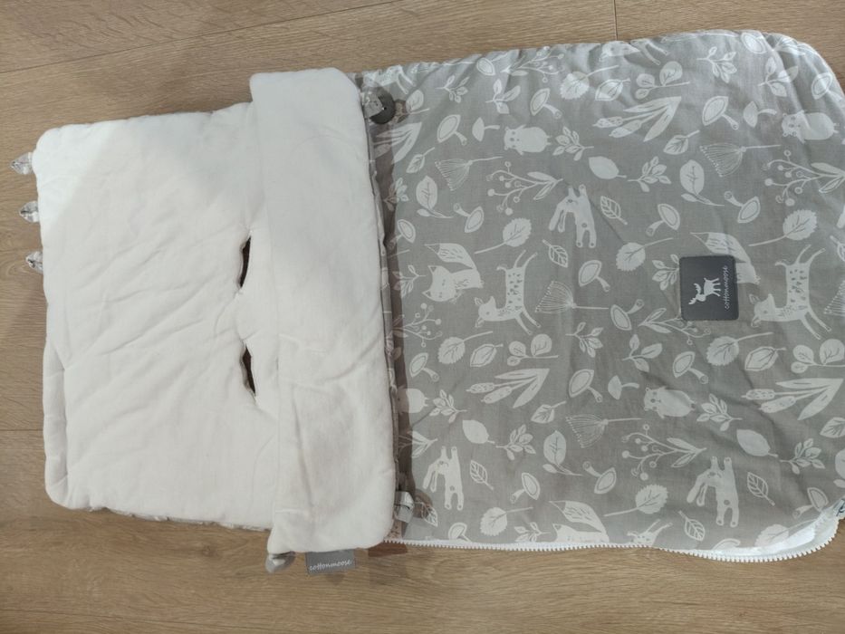 Śpiworek do fotelika 70 cm Cottonmoose 100% HandCrafted