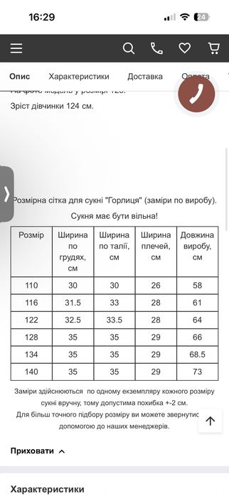 Вишита сукня 122 розмір