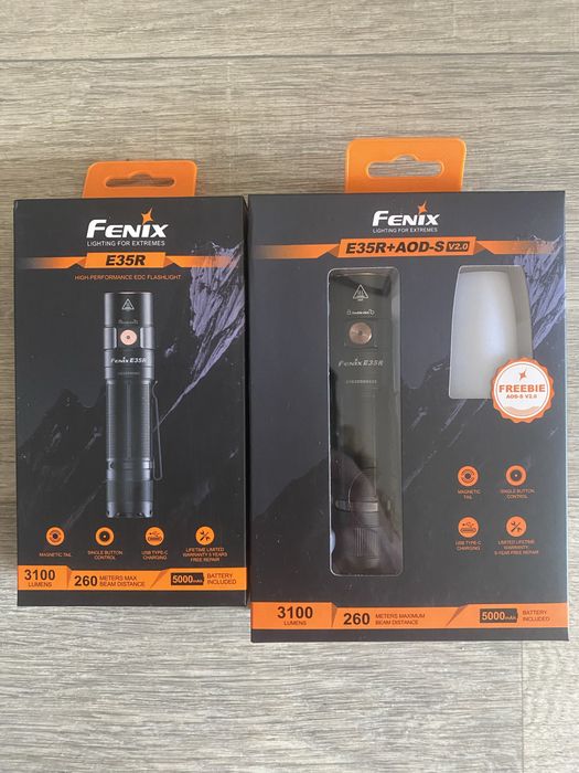 Ліхтар Fenix E35R з акумулятором