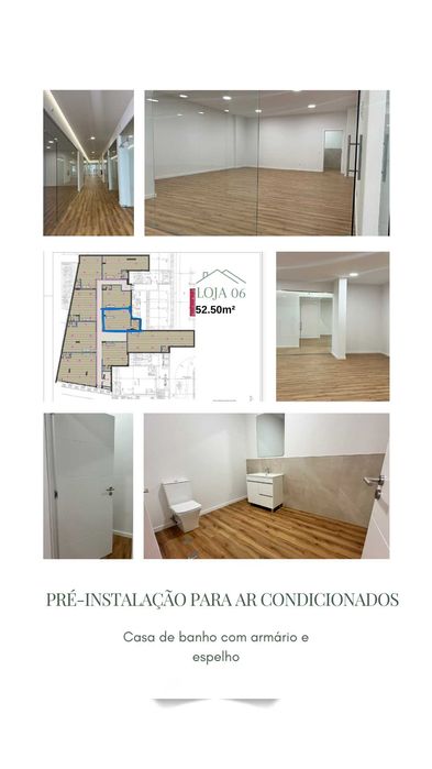 VENDE-SE ESPAÇO COMERCIAL  NOVO COM 9 SALAS PRAIA DA ROCHA