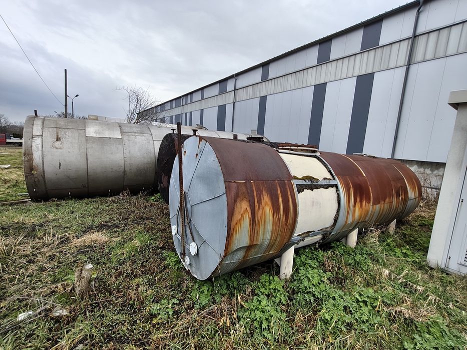 Zbiornik 8000l  nierdzewny stalowy tworzywo