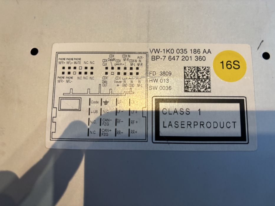 Radio volkswagen rcd310