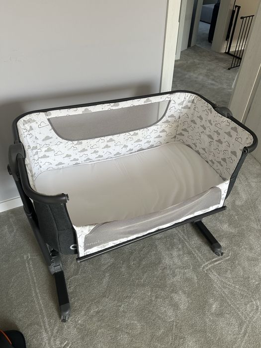 Lozeczko dostawne Lionelo Timon grafitowe