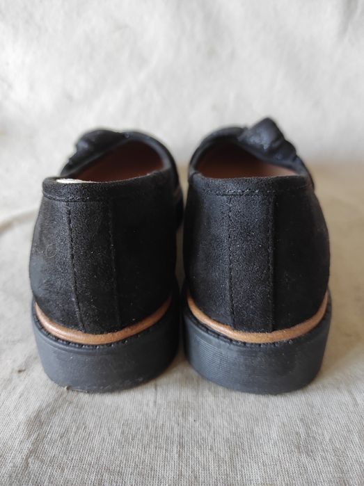 Baleriny wsuwane czarne Graceland na koturnie nr 37 jak nowe