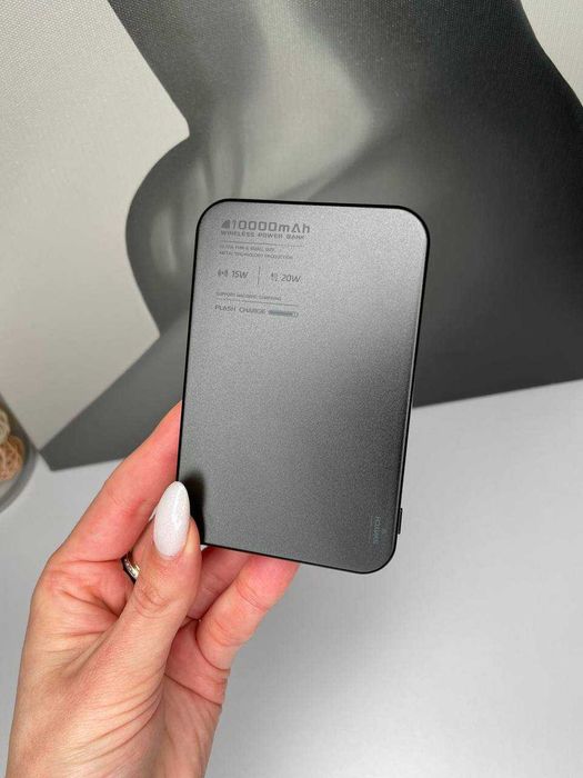 Повербанк повер банк Металевий Безпровідний Power Bank 22.5W 10000 mAh