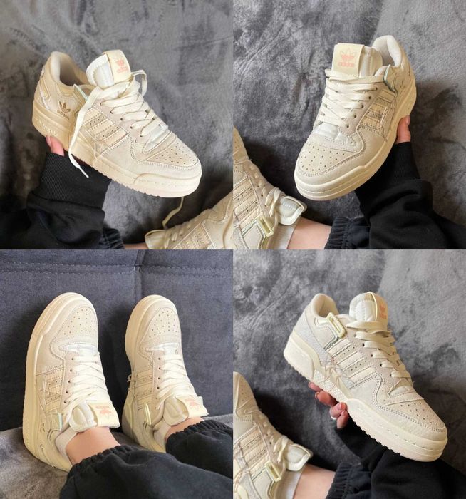 Женские кроссовки Adidas Forum 84 Low Beige 36-41 Хит Сезона! Купить!