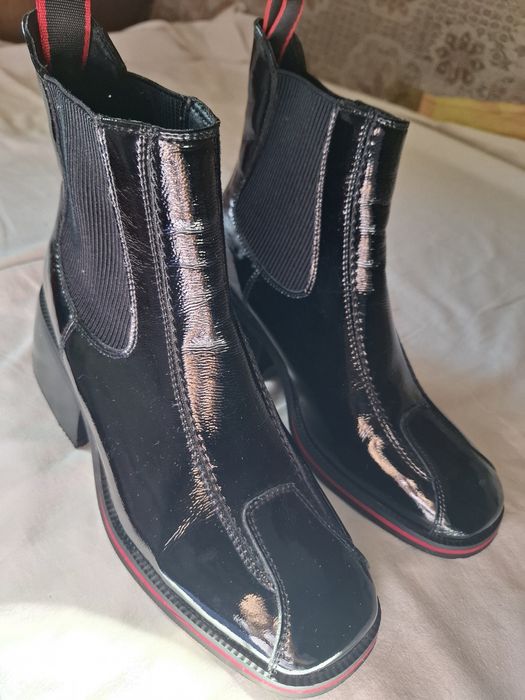 Ботильоны ботинки челси кожа натуральная демисезонные