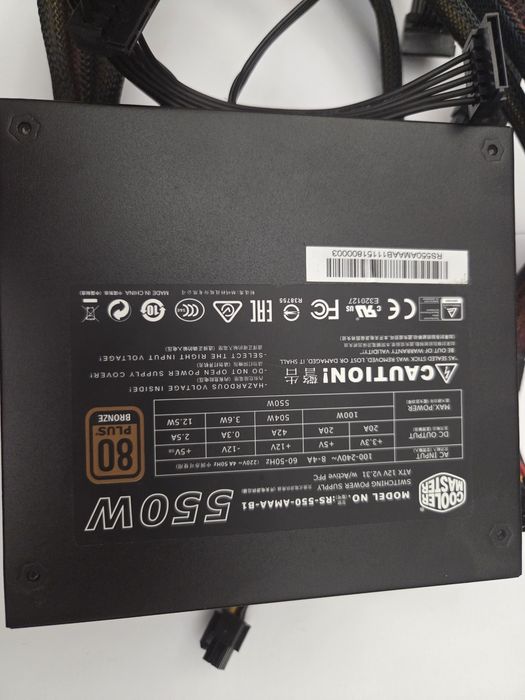 Zasilacz COOLER MASTER 550W RS-550-AMAA-B1 (Ze zdjecia)