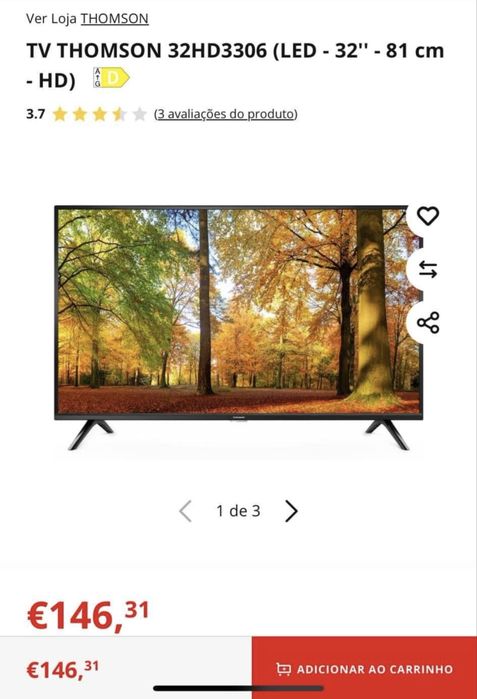 Televisão Thomson 32 polegadas