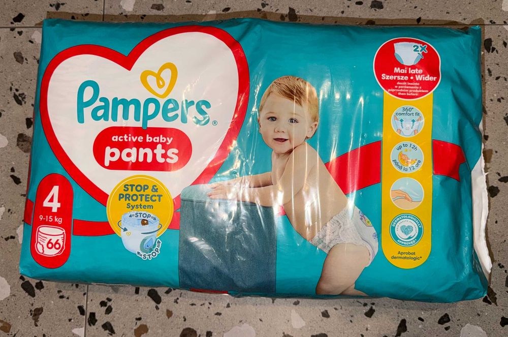 Pampers Pants Active Baby 4 - 66 sztuk