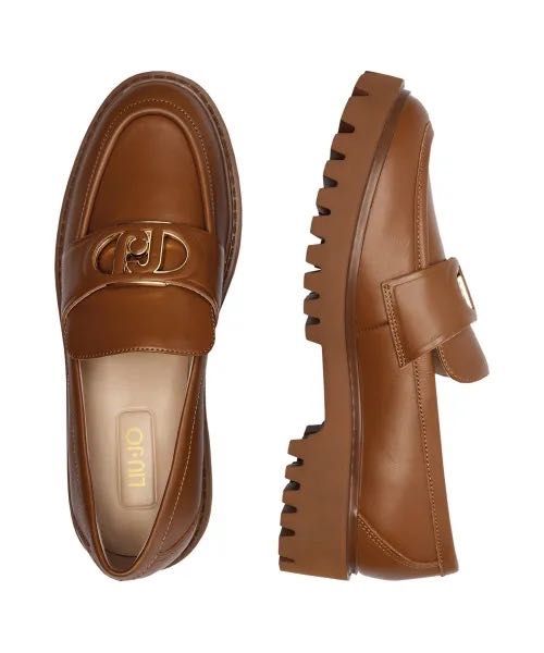 LIU JO  Жіночі руді шкіряні лофери