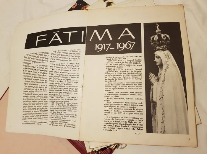 39 Revistas - FÁTIMA 50, o culto Mariano, 13/05/1967 a 13/07/1970
