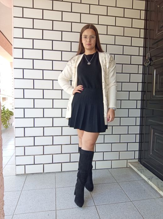 Casaco malha comprido