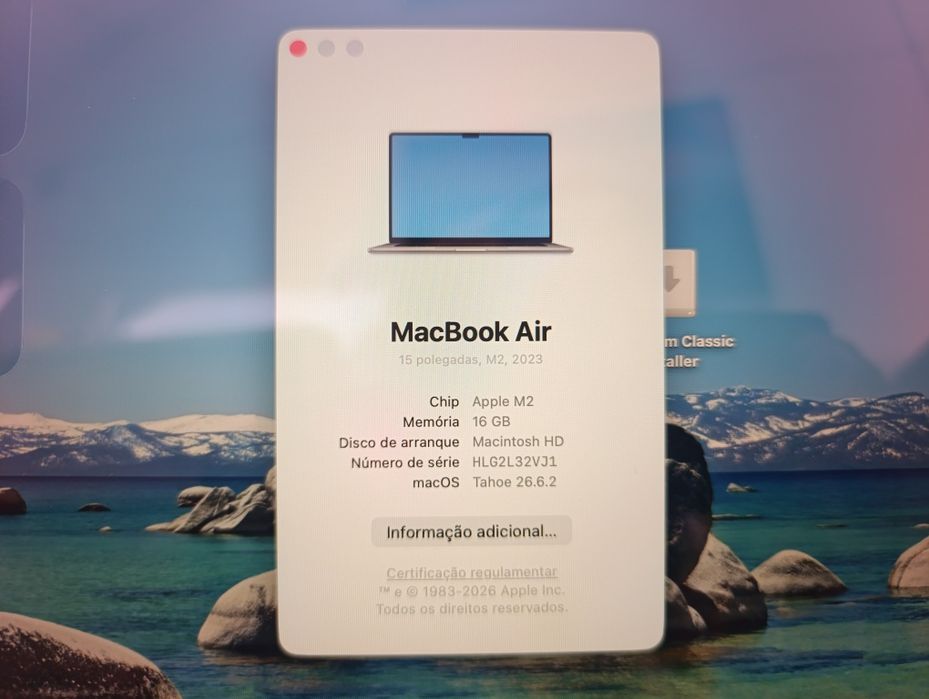 Troco Macbook air m2 15 polegadas