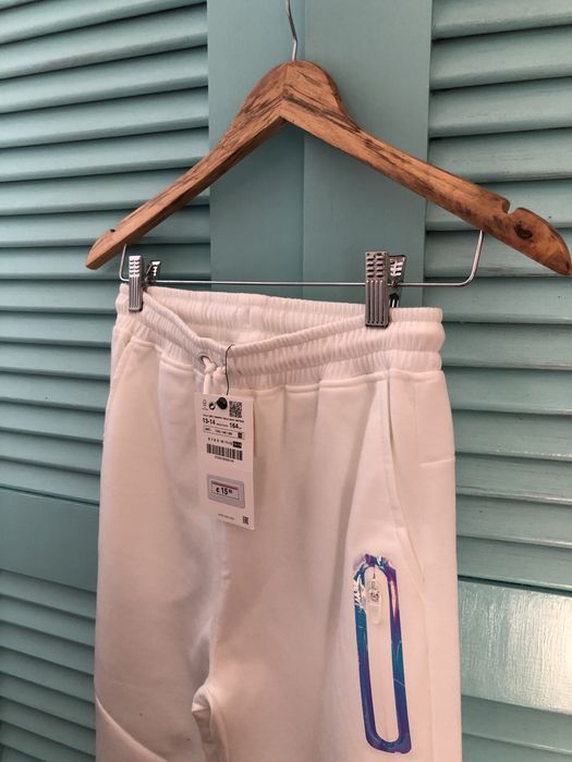 Calças Sporty com brilho branco NOVAS, Zara