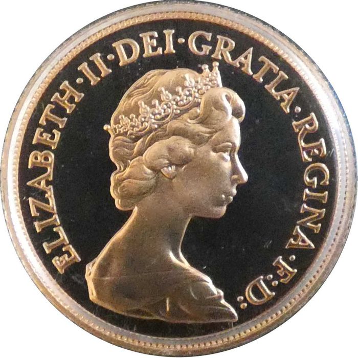 1980 Libra Ouro Proof com Caixa da Royal Mint