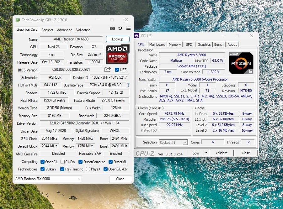 Komputer Gamingowy GTAV, CS2, FORTNITE, MINECRAFT, COD, FIFA, FORZA 6. RX 6600 | R5 3600