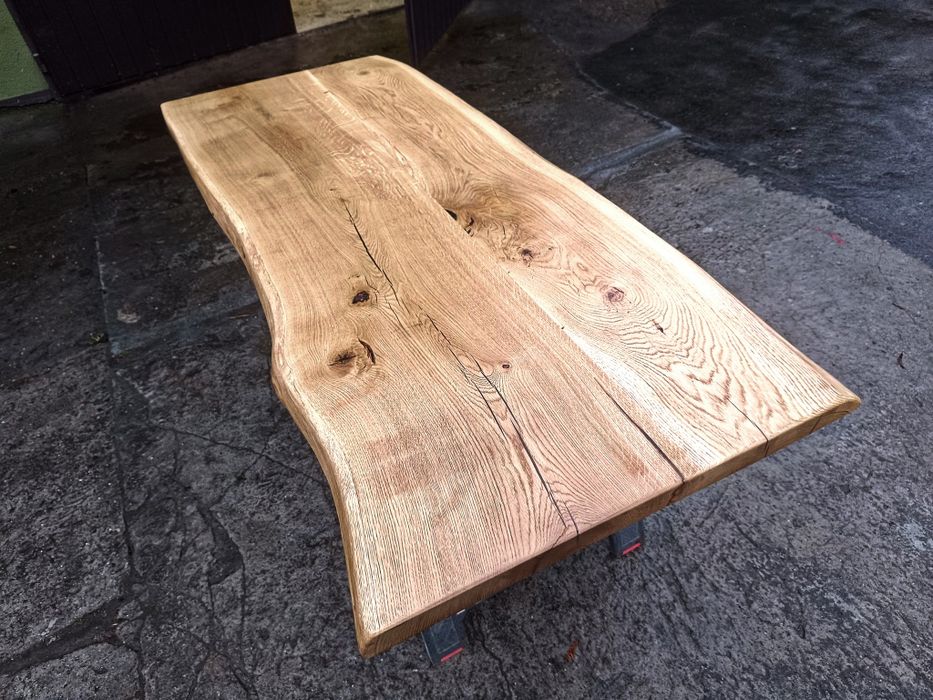 Blat dębowy na •biurko •173x73 Lite drewno •Live Edge