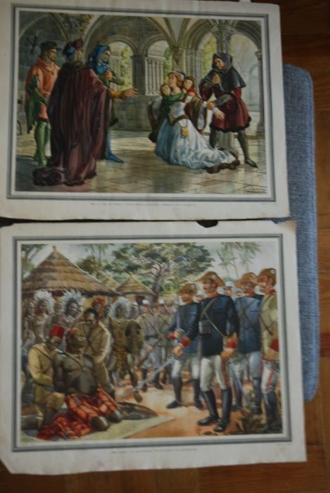 Ilustração de calendário de 1950 - Imagens Históricas