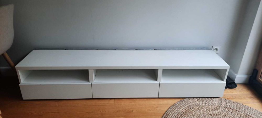 Szafka RTV biała IKEA 180 cm