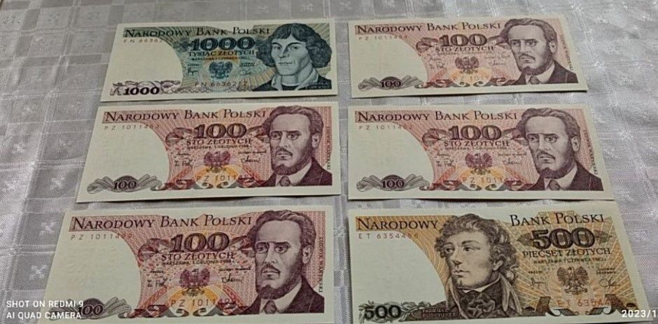 Banknoty PRL kolekcjonerskie