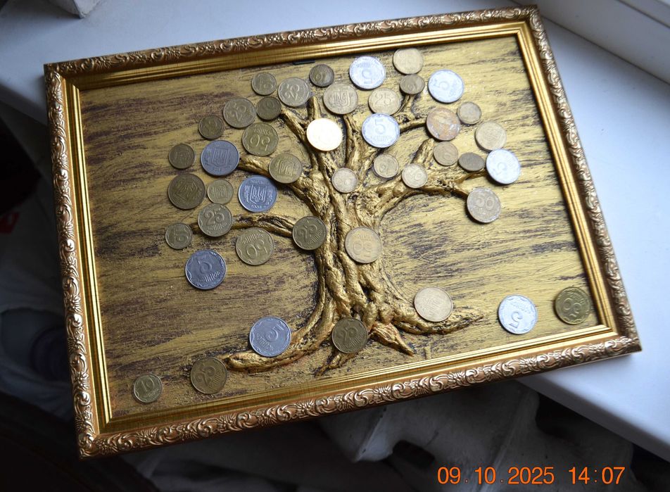 Картина "Денежное дерево". Размер 33х24 (30х21) см.