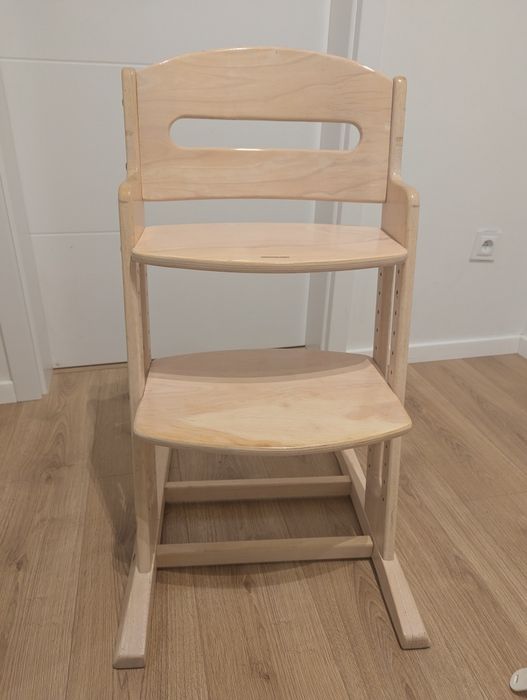 Krzesło krzesełko drewniane naturalne bielone babyDan DanChair